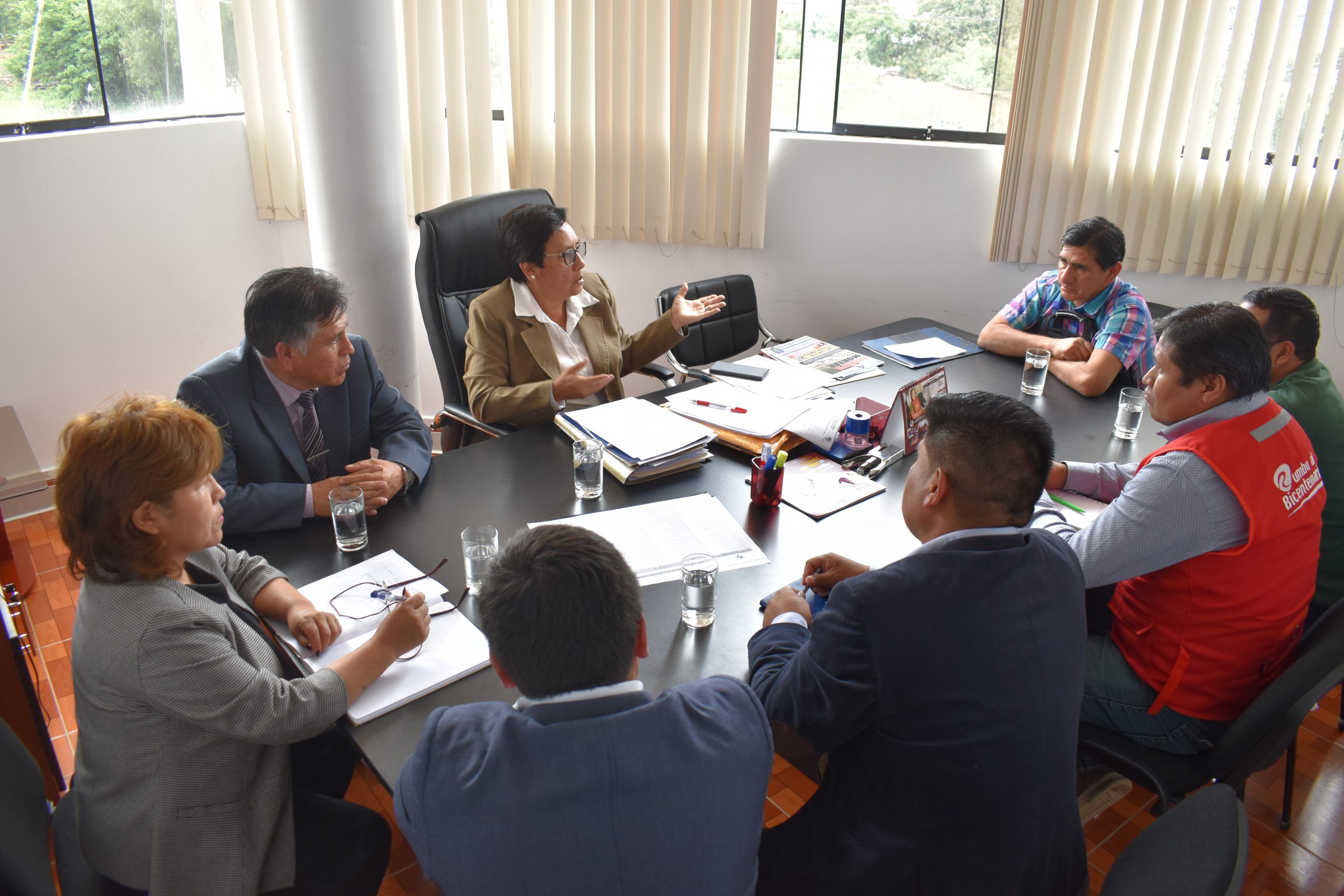 AUTORIDADES DE LA UNAH SOSTIENEN PRIMERA REUNIÓN DE TRABAJO CON ALCALDES DE HUANTA Y LURICOCHA.