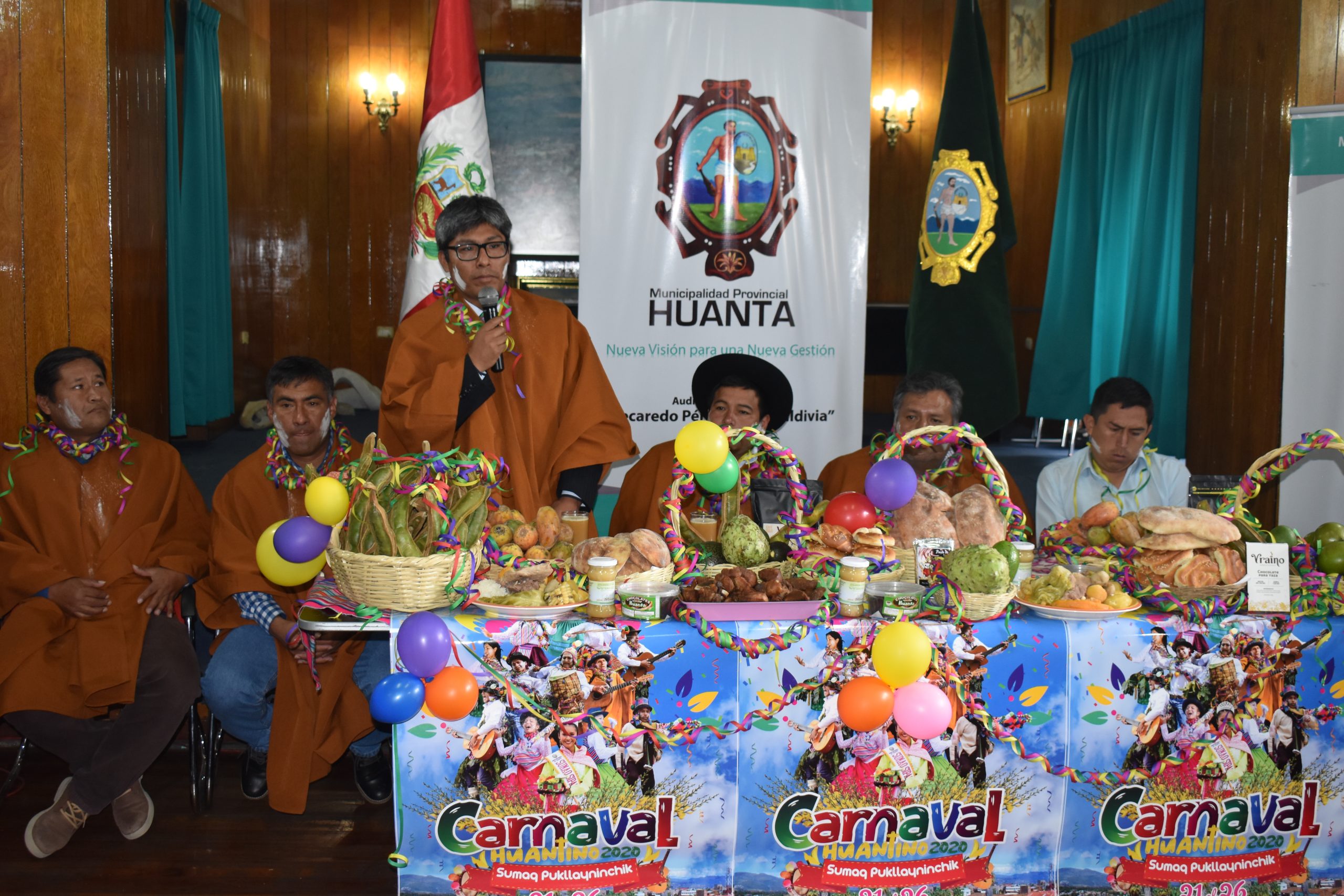 UNAH PRESENTE EN EL LANZAMIENTO DEL CARNAVAL HUANTINO SUMAQ PUKLLAYNINCHIK 2020