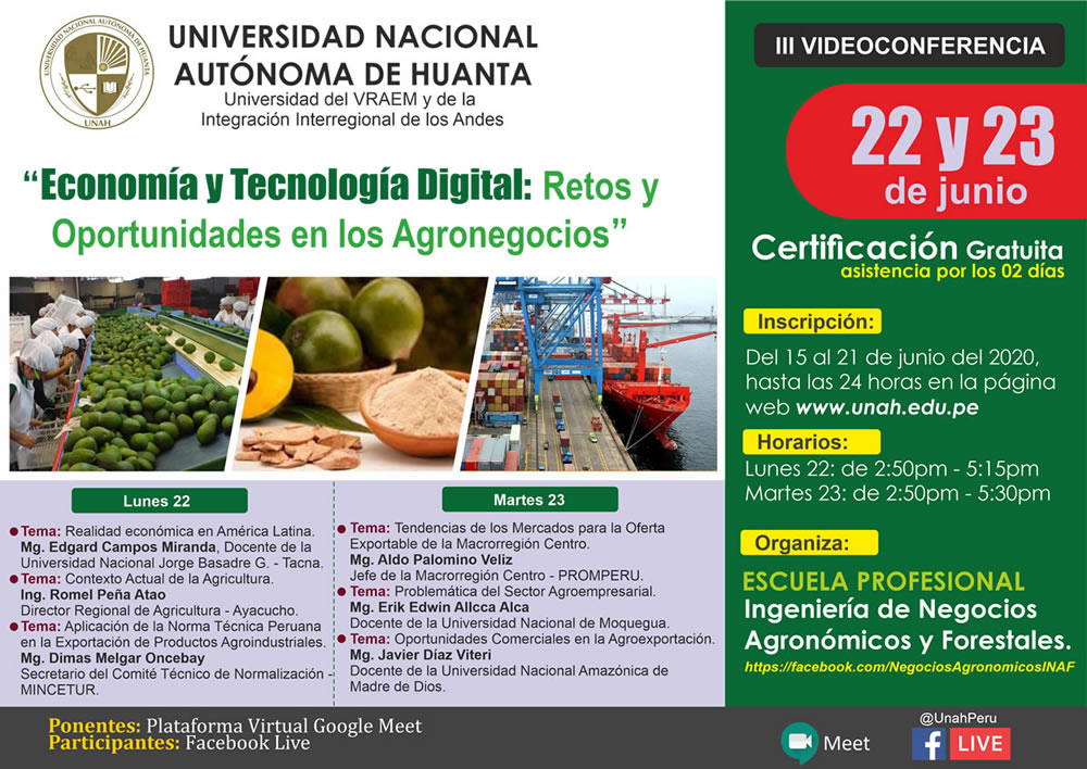 III VIDEOCONFERENCIA: Economía y Tecnología Digital