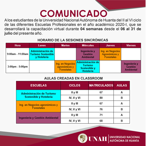 CAPACITACIÓN VIRTUAL DE ESTUDIANTES DE LA UNAH, en Plataformas Virtuales