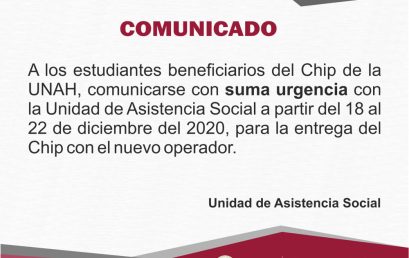 URGENTE BENEFICIARIOS DEL CHIP