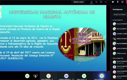 UNAH PARTICIPÓ EN FERIA VIRTUAL INFORMATIVA DE UNIVERSIDADES E INSTITUTOS ELEGIBLES EN EL MARCO DEL CONCURSO DE BECA 18