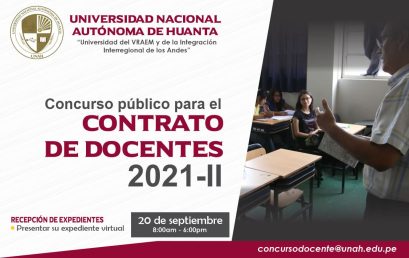 CONCURSO PÚBLICO PARA EL CONTRATO DE DOCENTES 2021-II