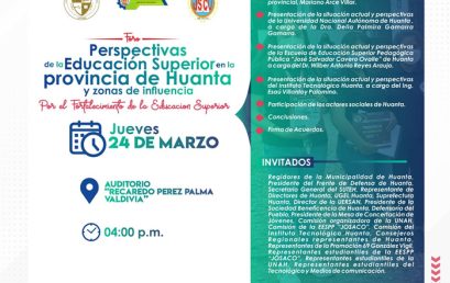 FORO – Perspectivas de la Educación Superior en la provincia de Huanta y zonas de influencia