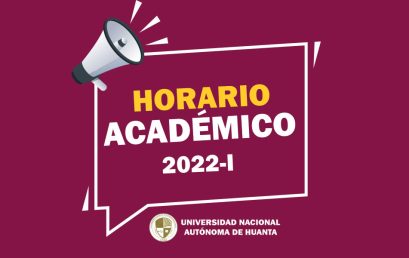 HORARIO ACADÉMICO SEMESTRE 2022-I