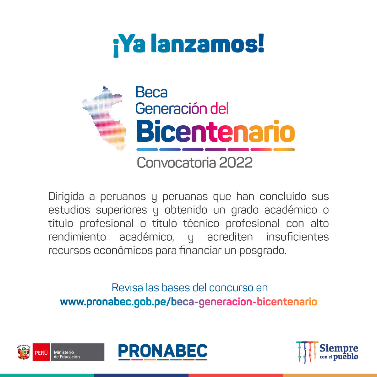 BECA Generación del Bicentenario 2022