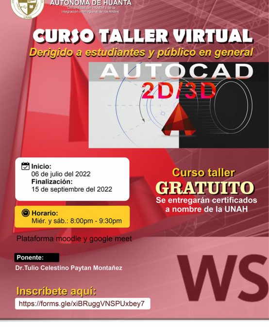 CURSO TALLER: AUTOCAD 2D Y 3D