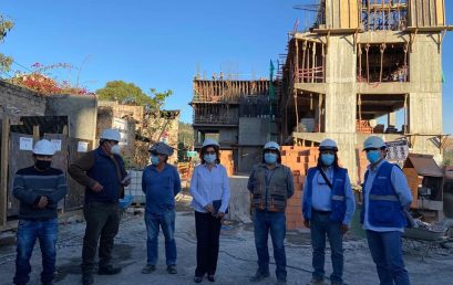 FRENTE DE DEFENSA VISITA CONSTRUCCIÓN DE LA INFRAESTRUCTURA DE LA UNAH.