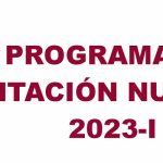 SERVICIO: PROGRAMA DE ALIMENTACIÓN NUTRICIONAL 2023-I
