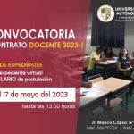 TERCER CONCURSO PÚBLICO PARA EL CONTRATO DE DOCENTES 2023-I y 2023-II